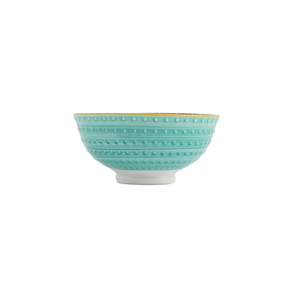 Kitchencraft Mikasa Nibble Bowl Indigo Chevron 12cm